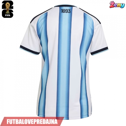 Lacne Ženy Futbalové dres Argentína MS 2026 Krátky Rukáv - Domáci